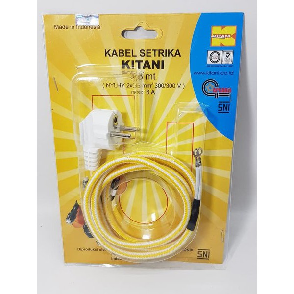 Jual Kabel Setrika Kitani Panjang M Standar Sni Shopee Indonesia