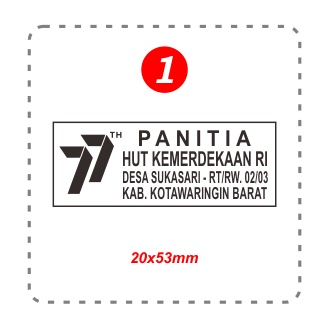 Jual Stempel Panitia HUT RI Agustusan Lomba 17 Agustus Shopee