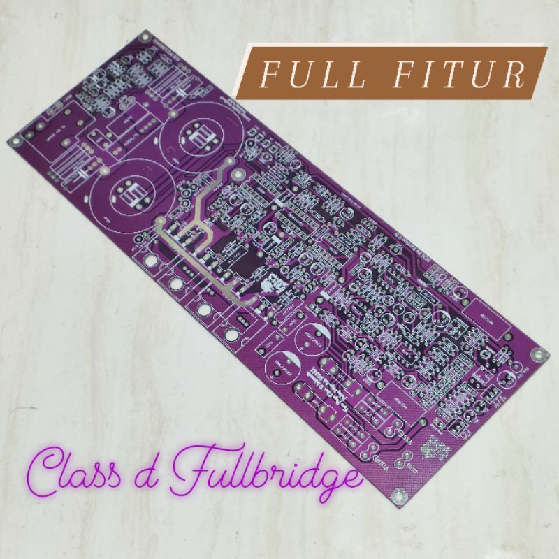 Jual PCB Class D D2K Fullbridge Dobel Feedback OBS Dual Layer OCP DCP