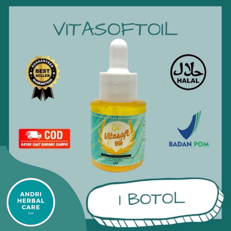 Jual VITASOFT OIL ORIGINAL DIJAMIN ASLI 100 PENGHILANG BEKAS LUKA