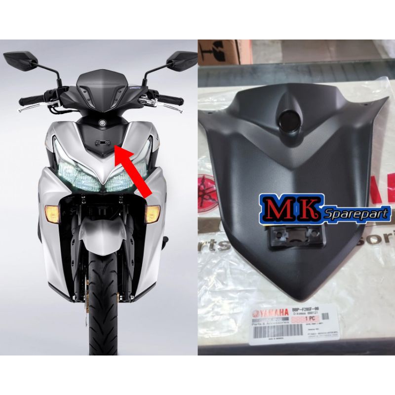 Jual Dasi Tameng Depan Cover Plat Nomor Aerox New Connected