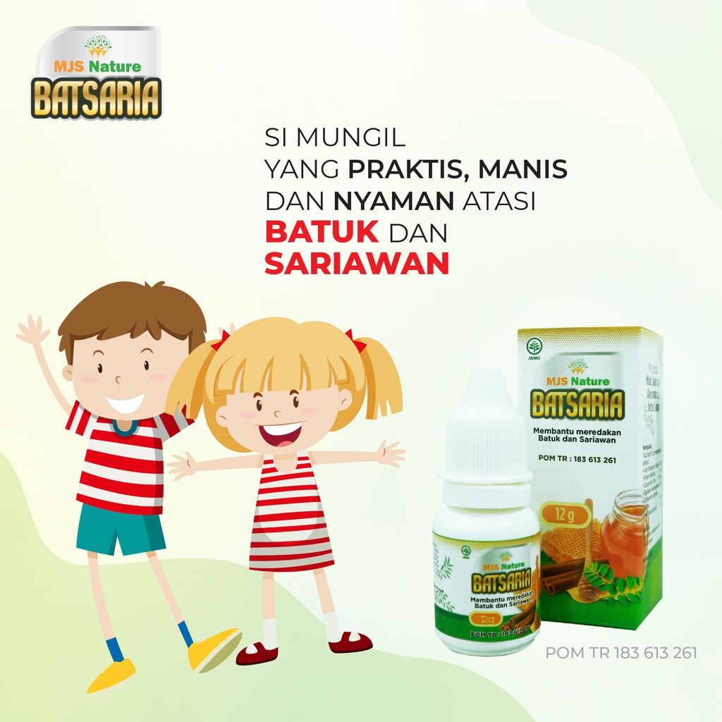 Jual Obat Sariawan Herbal MJS Nature BATSARIA Obat Tetes Batuk Dan