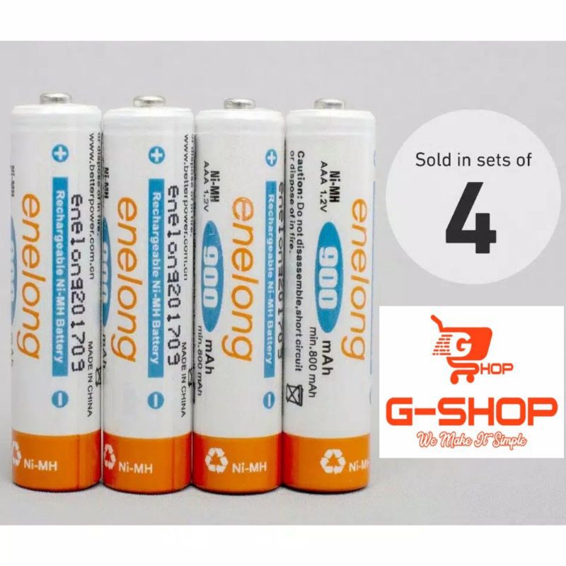 Jual Baterai Rechargeable Enelong Ni Mh Aaa Mah Pcs Shopee Indonesia