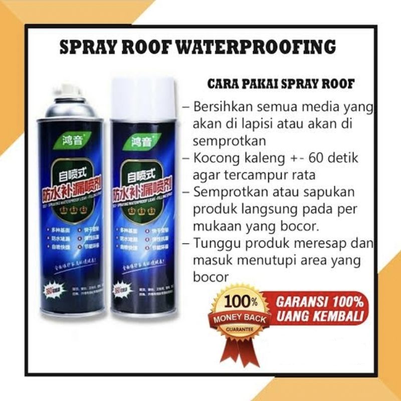 Jual Cod Spray Anti Bocor Ajaib Atap Tahan Air Waterproof Leak Stop