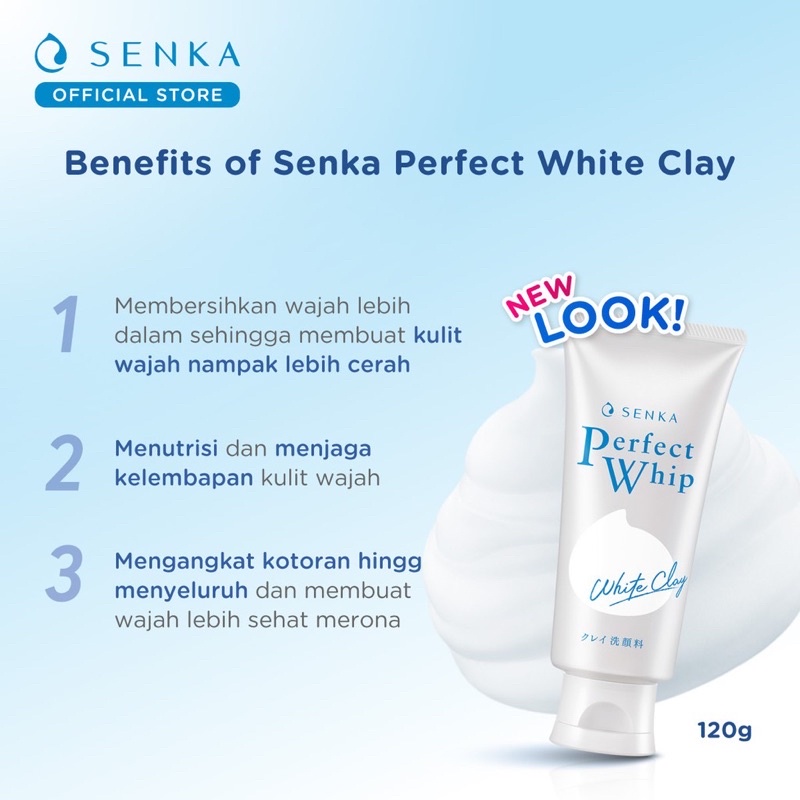 Jual Senka Facial Foam Perfect Whip All Series Gr Gr Bpom Clay