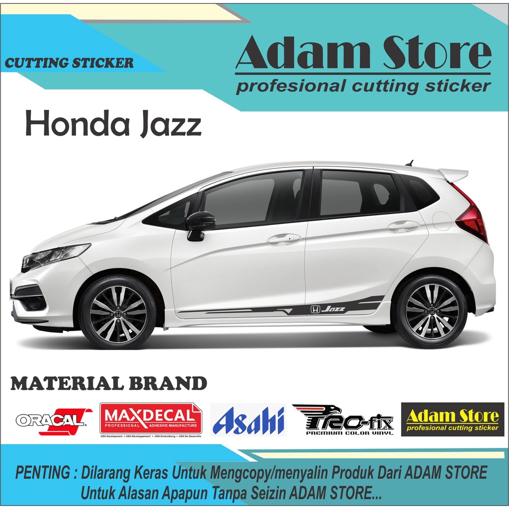 Jual Stiker Mobil Honda Jazz Stiker Jazz Sticker List Honda Jazz Stiker