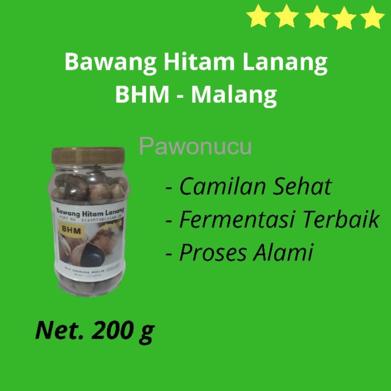 Jual Bawang Putih Hitam Tunggal Lanang Black Garlic Bhm Gram