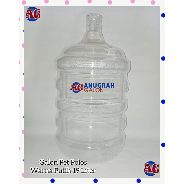 Jual Galon Pet Polos Liter Warna Biru Hijau Merah Dan Putih Merk