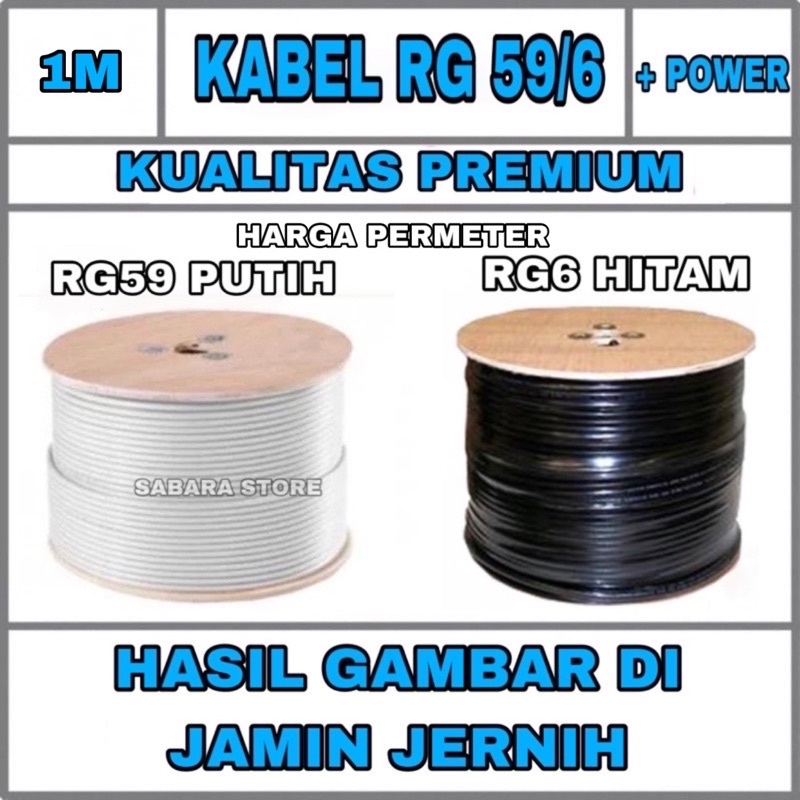 Jual Kabel Coaxial Rg Rg Power Meteran Eceran Permeter Untuk