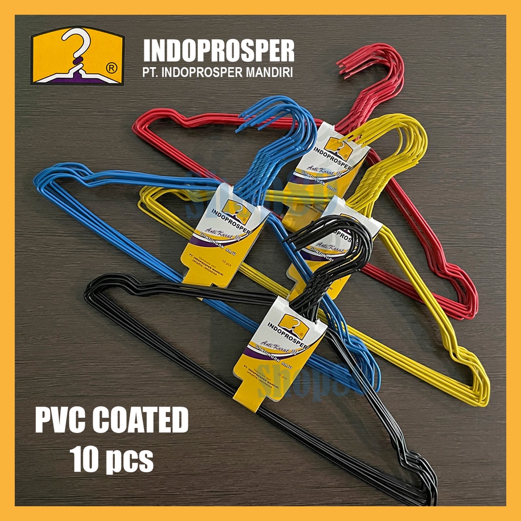 Jual Hanger Kawat Lapis Pvc Pcs Indoprosper Gantungan Baju Laundry