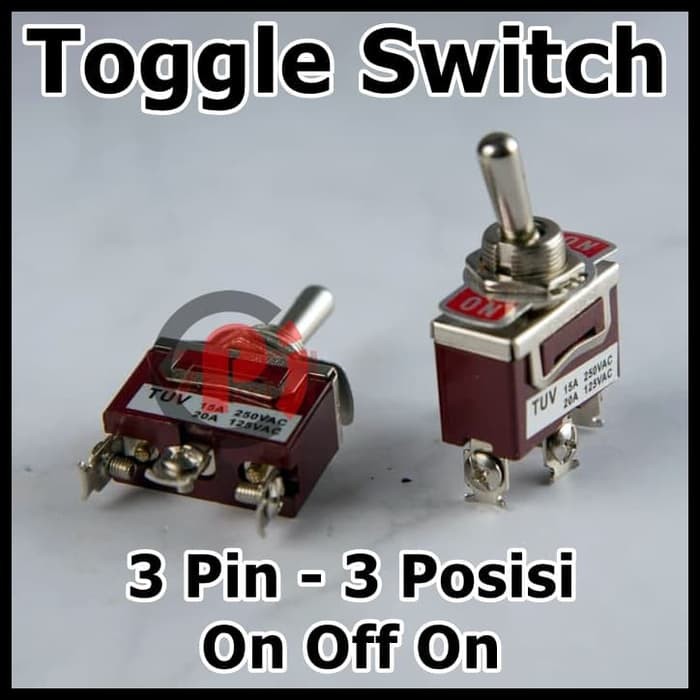 Jual Saklar Switch Toggle Posisi On Off On Pin Toggle Pin Besar