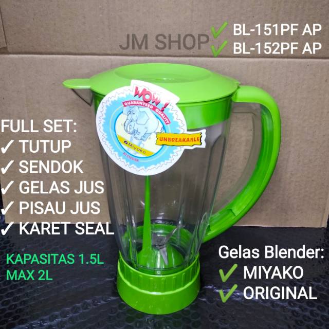 Jual Gelas Blender Original Miyako Bl Pf Ap Bl Pf Ap Jus