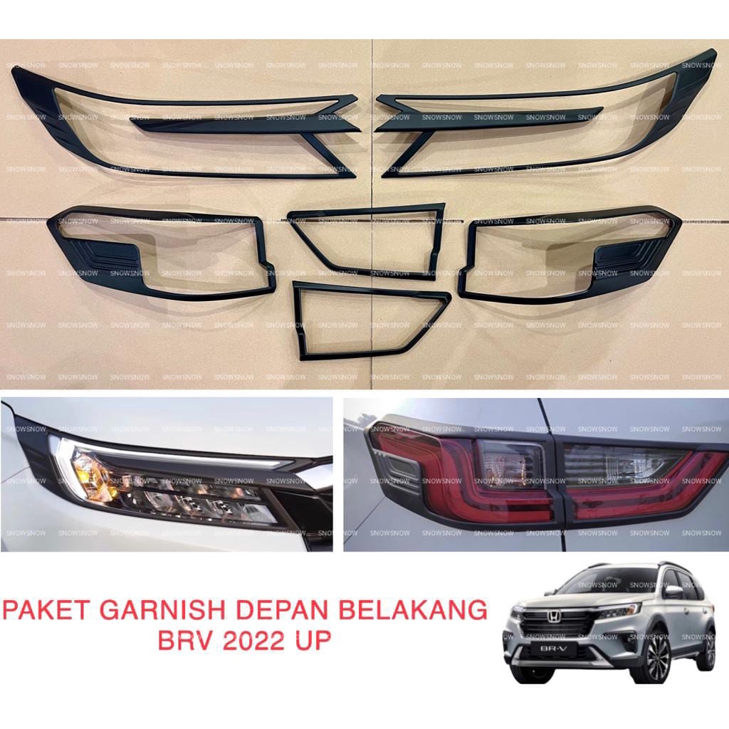 Jual Paket Garnish Lampu Depan Belakang Honda BRV 2022 2023 2024 2025