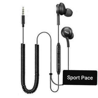 Jual Headset Akg Spiral Sport Pace Earphone Hf Stereo Handsfree Bass