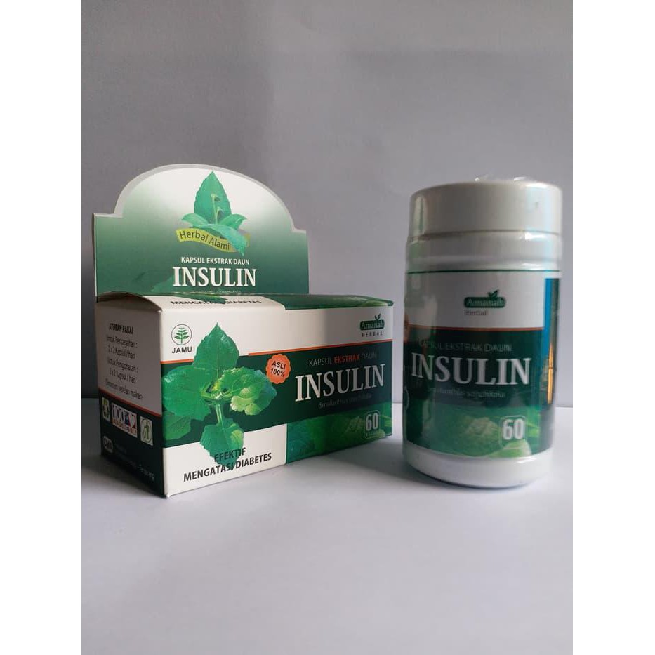 Jual Asli Kapsul Ekstrak Daun Insulin Kapsul Insulin Amanah Shopee