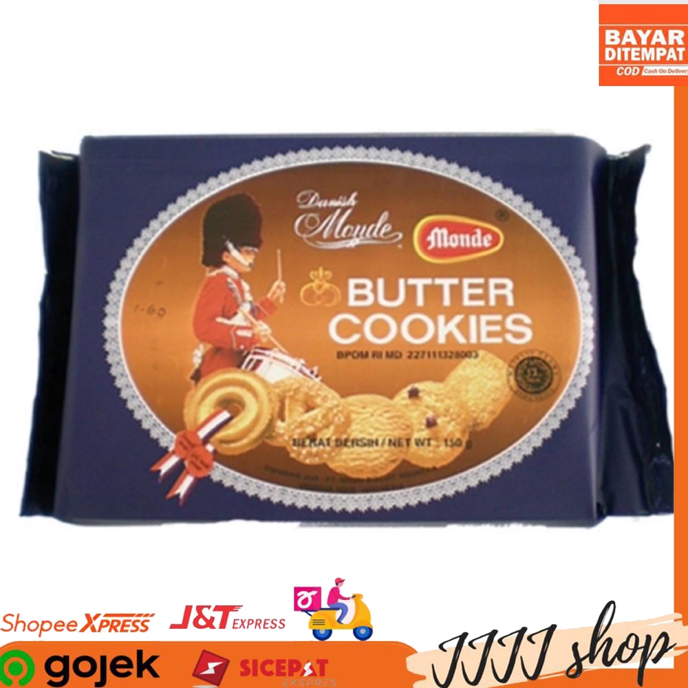 Jual Monde Butter Cookies Biskuit Cemilan Snack 150gr Shopee Indonesia