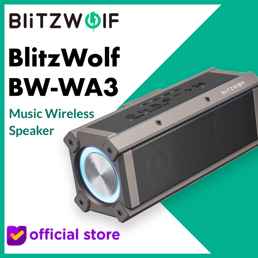 Jual Blitzwolf Bw Wa Music Wireless W Bluetooth Bass Rgb Speaker