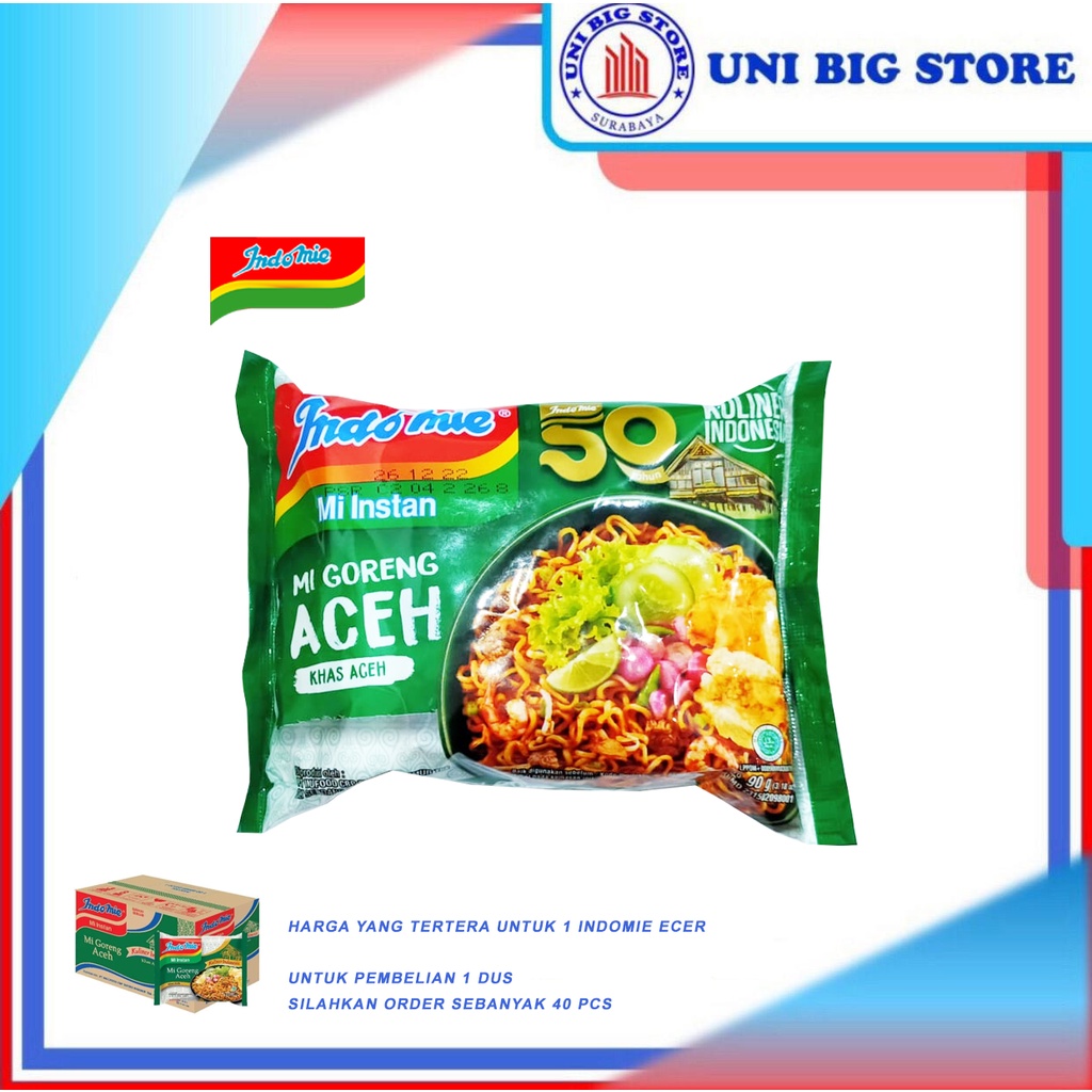 Jual Indomie Mie Goreng Aceh Gr Shopee Indonesia