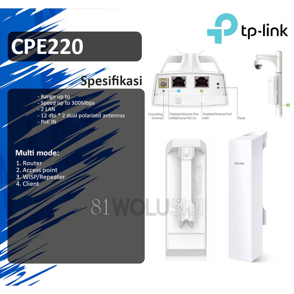 Jual Tp Link Cpe Wireless Outdoor Antena Dbi Ghz Mbps