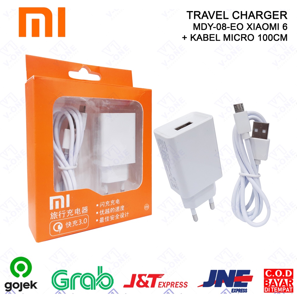 Jual Charger Xiaomi Mi 6 TC Xiaomi 6 MDY 08 EO Kabel Micro Type C