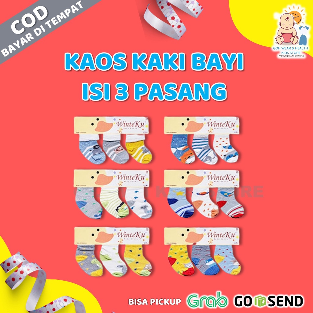 Jual Perlengkapan Kaos Kaki Bayi Winteku 3in1 Untuk Baby Bayi Baru