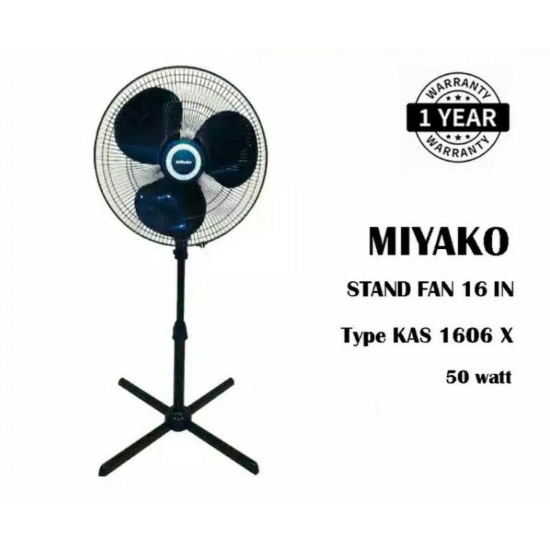 Jual KIPAS ANGIN BERDIRI KAS 1606 X MIYAKO STAND FAN 16 Inch MIYAKO