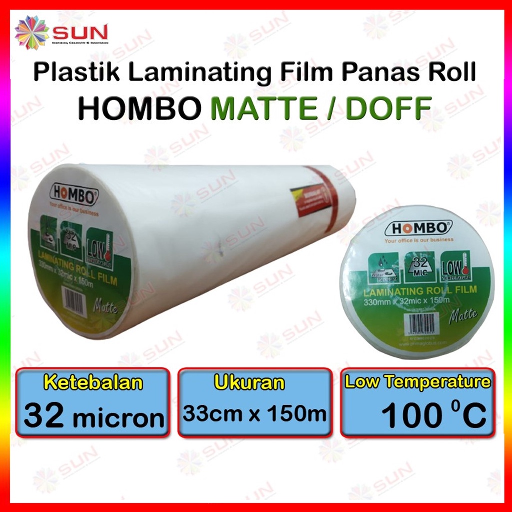 Jual Plastik Laminating Panas Roll Hombo Micron Gktech Mic