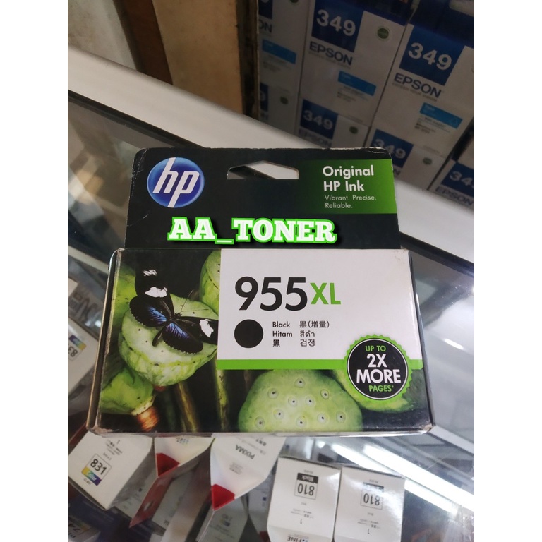 Jual Tinta Cartridge HP 955XL Black ORIGINAL Shopee Indonesia