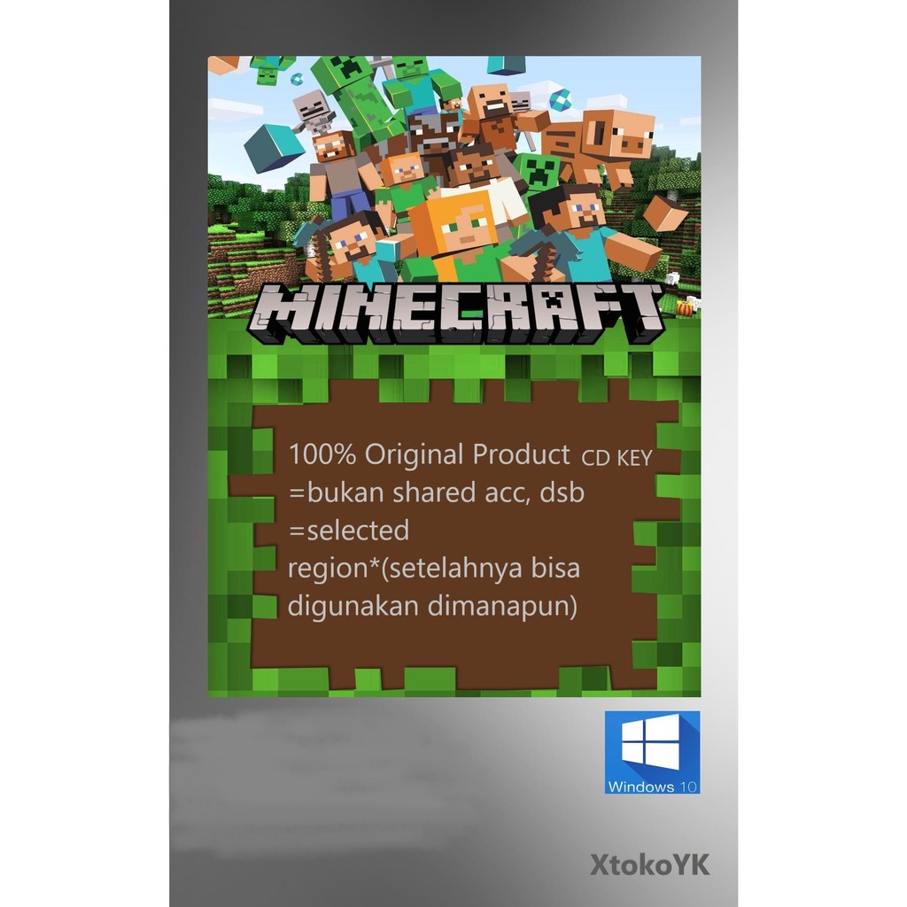 Jual MINECRAFT WINDOWS 10 ORIGINAL REDEEM Shopee Indonesia