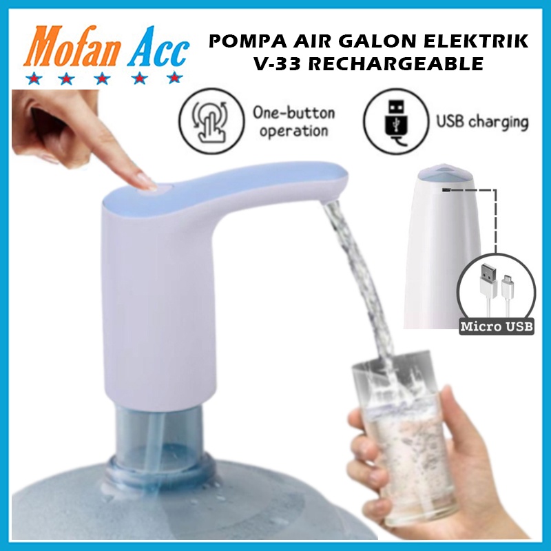 Jual Pompa Galon Elektrik V 33 Dispenser Air Minum Pencet Tombol