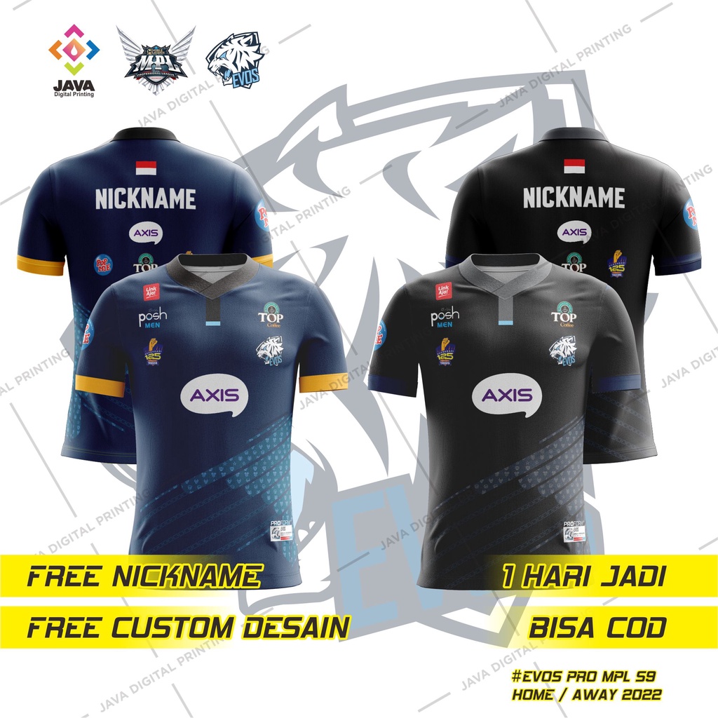 Jual Baju Jersey Kaos Evos Legends Esport Mpl Id Season Terbaru