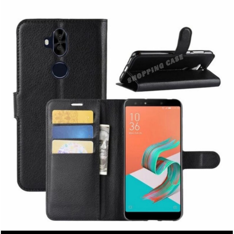 Jual ASUS ZENFONE 5Q 5 LITE ZC600KL FLIP COVER WALLET KANCING LEATHER