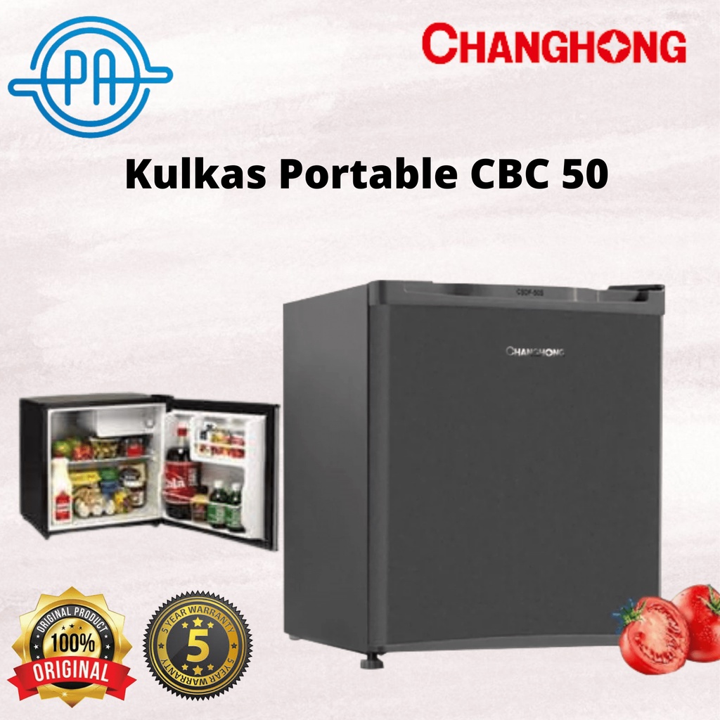 Jual KULKAS PORTABLE CHANGHONG CBC50 LEMARI ES 1 PINTU CBC 50