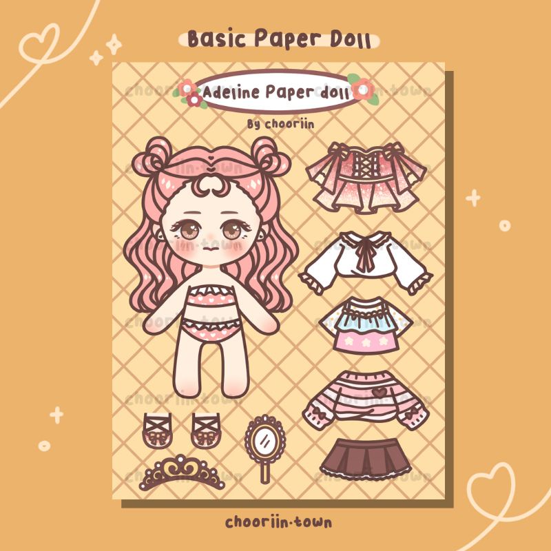 Jual Female Basic Paper Doll Mainan Jadul Bongkar Pasang Bp