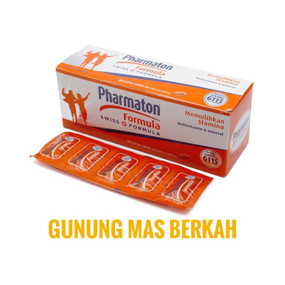 Jual Pharmaton Formula Isi 50 Kapsul Multivitamin Dan Mineral Per