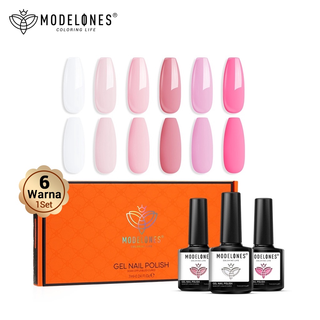 Jual Modelones Gel Cat Kuku Set Ml Pcs Populer Nude Neutral Gel