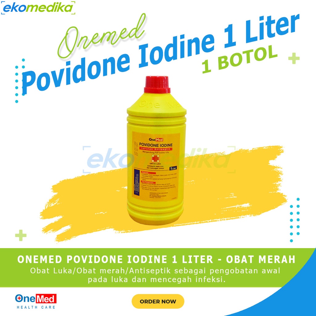 Jual Povidone Iodine Ecodine Liter Onemed Medika Obat Luka