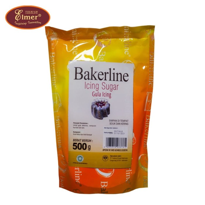 Jual Bakerline Icing Sugar Gr Gr Gram Gram Pouch Gula Halus