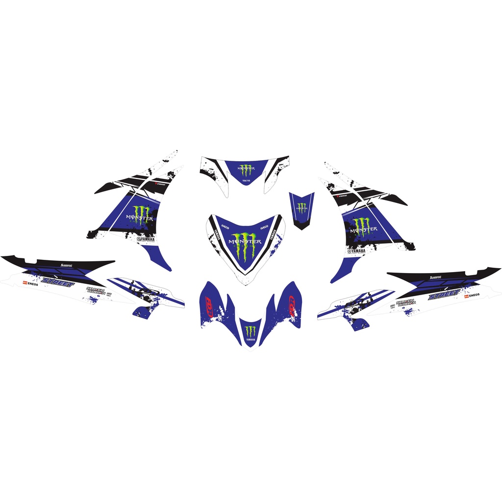 Jual Stiker Decal Motor New Jupiter Mx Motif Mons Blue Grade B