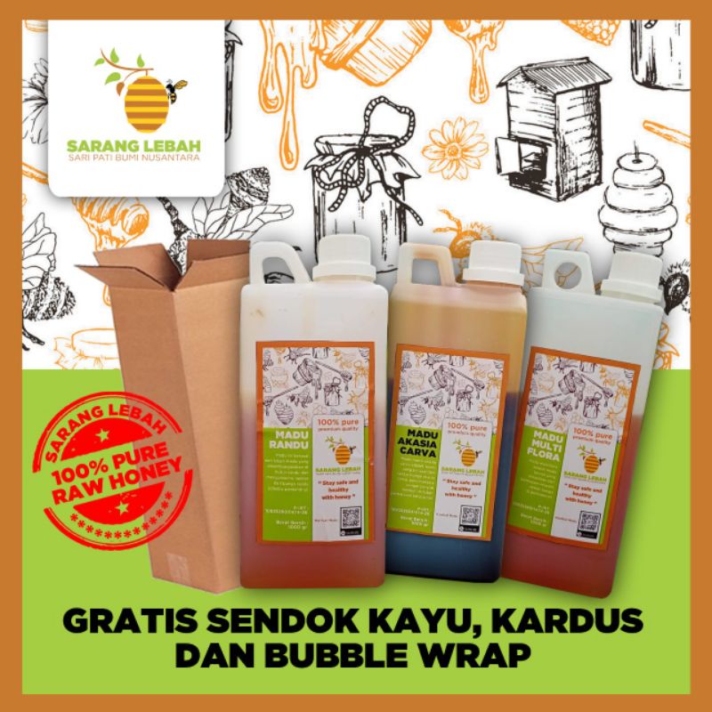 Jual Madu Murni Asli Madu Nektar Multiflora Akasia Bunga Randu Kg