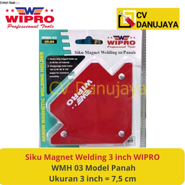 Jual Siku Sudut Magnet Besi Welding Las 3 Inch WIPRO WMH03 Segitiga