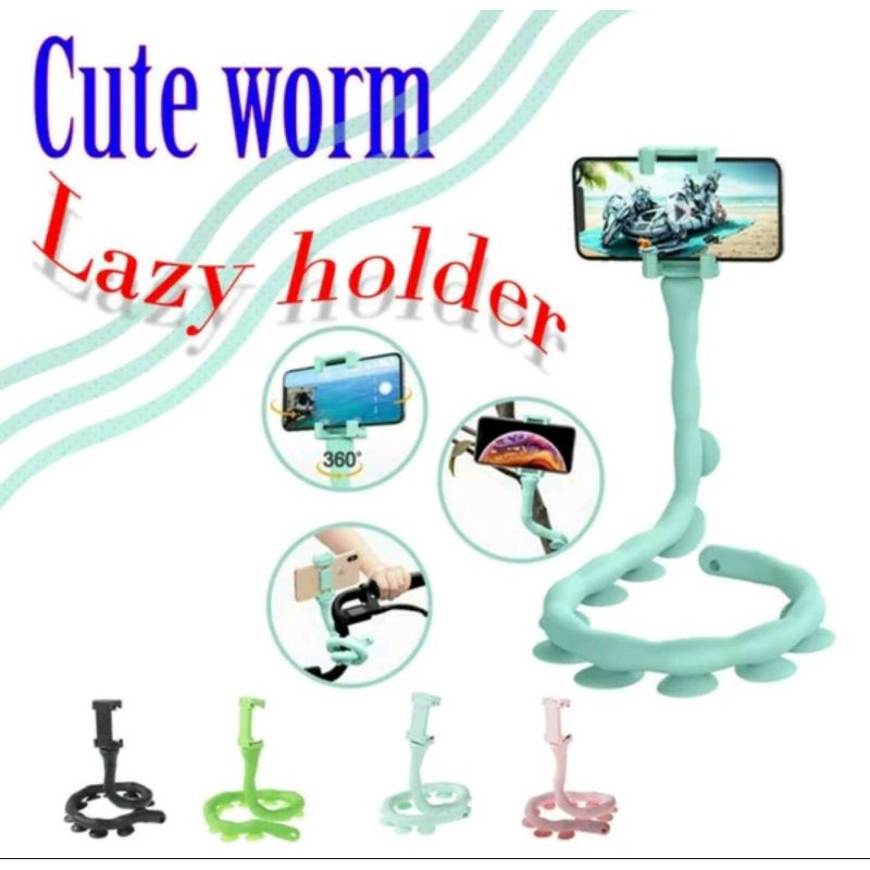 Jual Holder Gurita Universal Hp Lazy Cute Worm Holder Tempelan Gurita