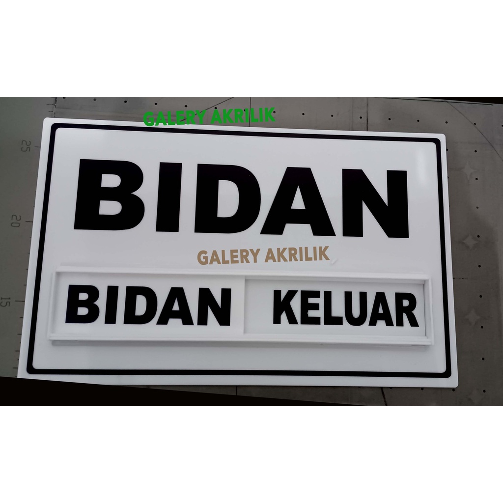 Jual Akrilik Papan Nama Dokter Bidan Perawat Kantor Dll Sign Label