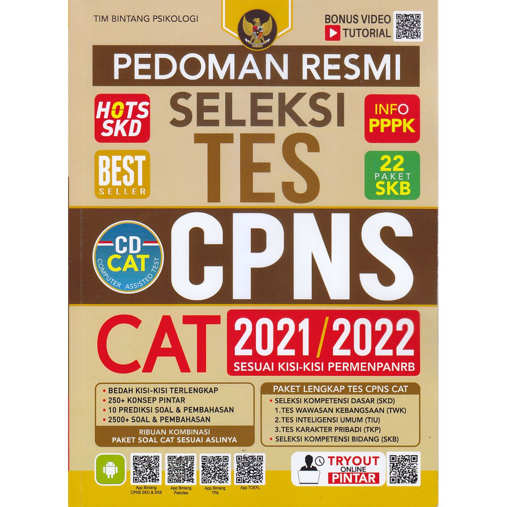 Jual Pedoman Resmi Seleksi Tes CPNS 2021 2022 CD SARANG BACA Shopee