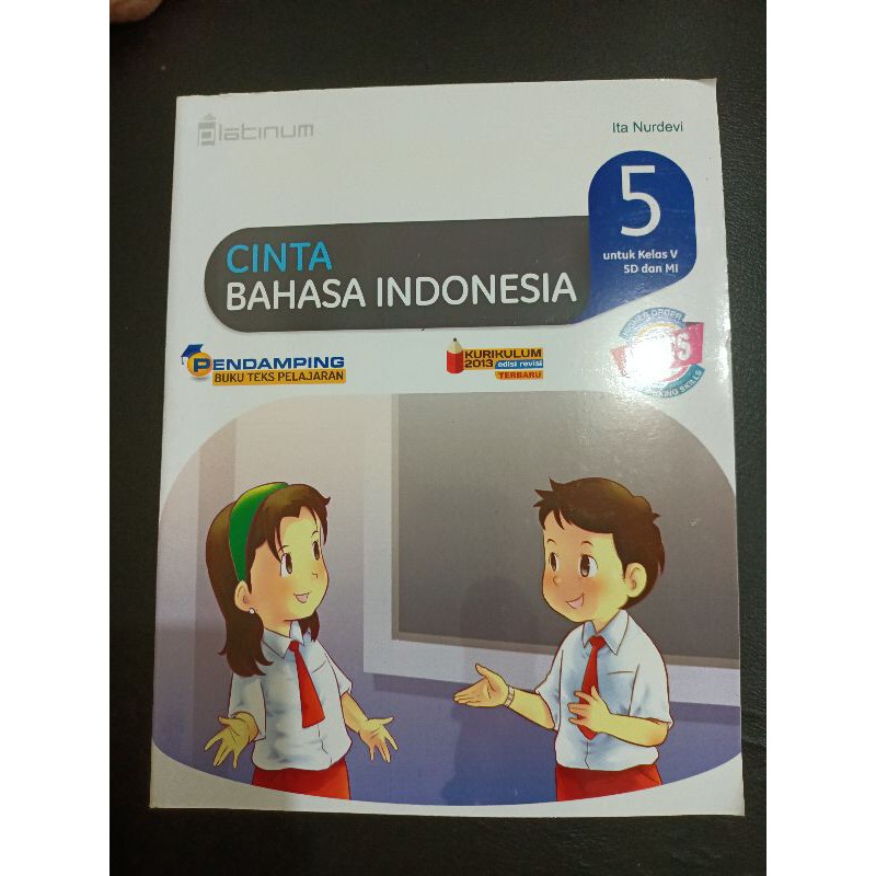 Jual Cinta Bahasa Indonesia Untuk Kelas 5 SD Dan MI Pendamping Buku