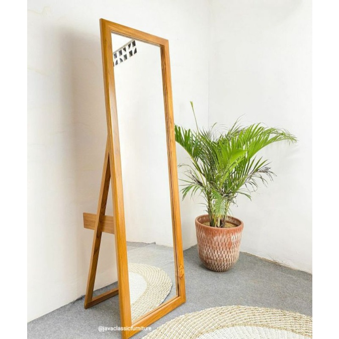 Jual Standing Mirror Figura Kaca Cermin Fitting Ganti Baju Model