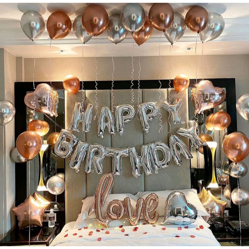 Jual Paket Romantis Dekorasi Happy Birthday Love Decoration Elegan