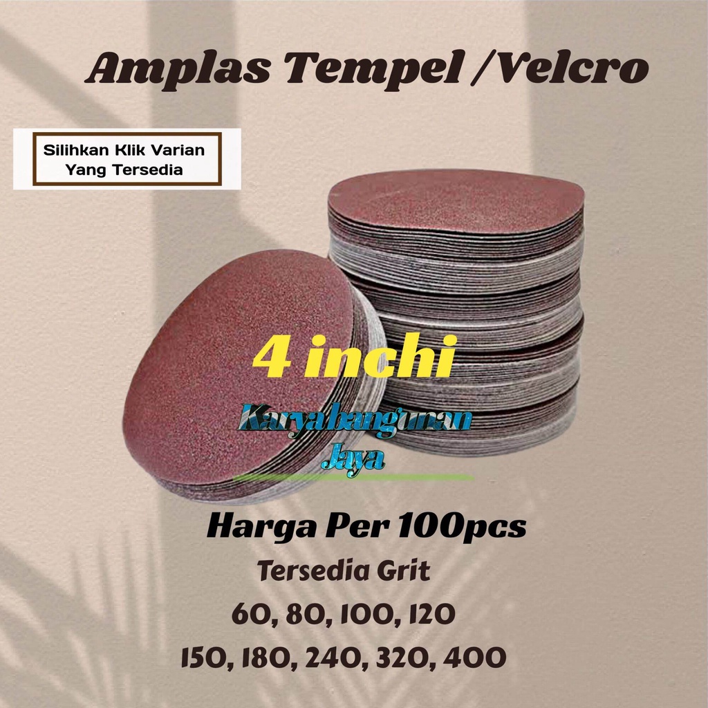 Jual Amplas Tempel Amplas Velcro Amplas Bulat Inchi Pcs Shopee