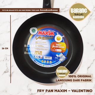 Jual Fry Pan Maxim Teflon Penggoreng Wajan Valentino Pilih Ukuran