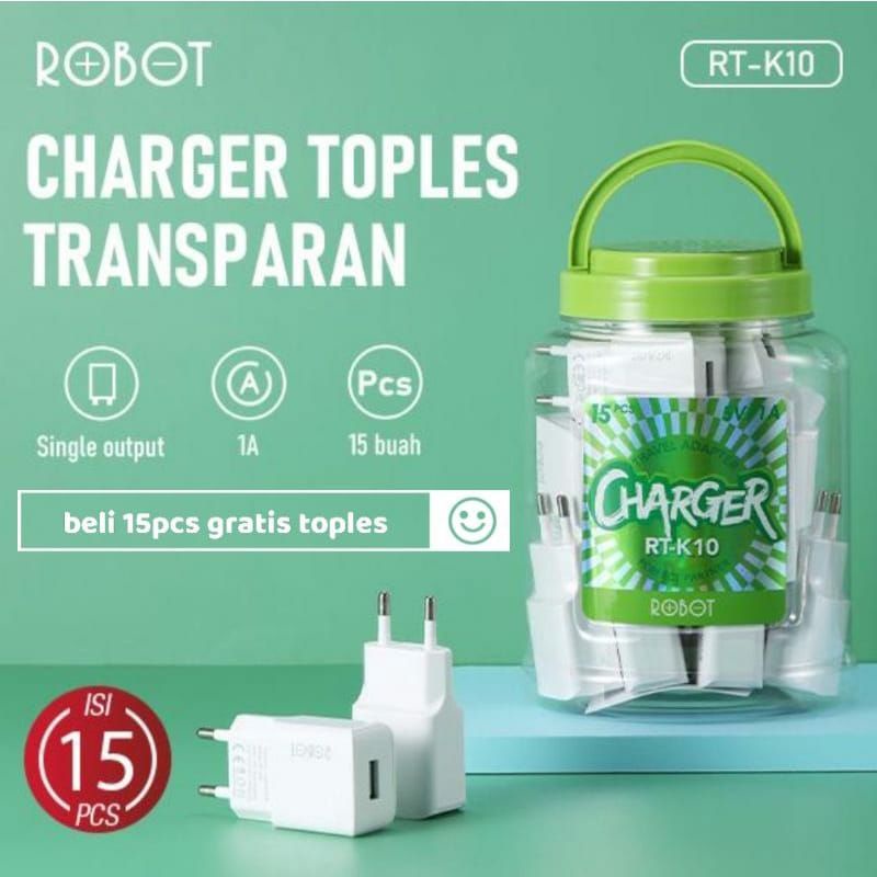 Jual Charger Robot RT K10 1 A 1Box Isi 15pcs Shopee Indonesia